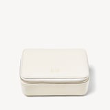 Medium Travel Jewellery Case Ivory Pebble