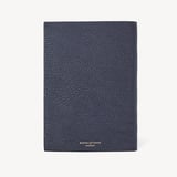 A5 Leather Bound Notebook Navy Pebble