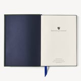 A5 Leather Bound Notebook Racing Green Pebble
