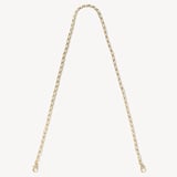 Leather Weave & Chain Strap Ivory Patent Croc