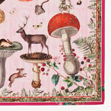 Enchanted Garden Silk Scarf Pink Pure Silk