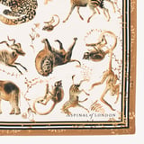 Savannah Silk Scarf Ivory & Gold Pure Silk