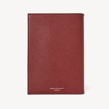 A5 Refillable Luxury Journal Merlot Pebble with Soft Suede Lining