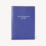 A5 Refillable Luxury Journal Cobalt Blue Pebble with Soft Suede Lining