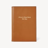 A5 Refillable Luxury Journal Smooth Tan with Soft Suede Lining