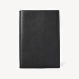 A5 Refillable Luxury Journal Black Pebble with Soft Suede Lining