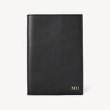 A5 Refillable Luxury Journal Black Pebble with Soft Suede Lining