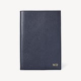 A5 Refillable Luxury Journal Navy Pebble with Soft Suede Lining