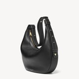 Soho Large Crescent Black Milled Pebble