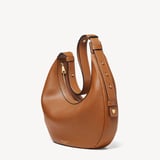 Soho Large Crescent Tan Milled Pebble