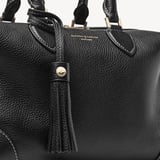 Hudson Midi Black Milled Pebble