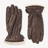Men's Deerskin Leather Gloves Chocolate Deerskin
