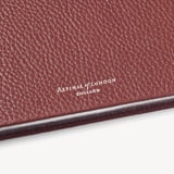 A5 Leather Bound Notebook Merlot Pebble