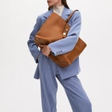 Hudson Tote Tan Milled Pebble