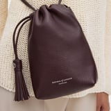 Soho Crossbody Pouch Wine Milled Pebble