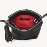 Soho Crossbody Pouch Black Milled Pebble