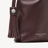 Soho Crossbody Pouch Wine Milled Pebble