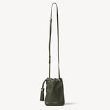 Soho Crossbody Pouch Forest Green Milled Pebble