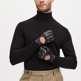 Men's Driving Gloves Black Nappa