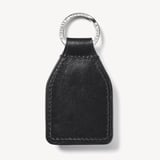 Shield Plaque Keyring Smooth Black