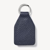Shield Plaque Keyring Navy Pebble