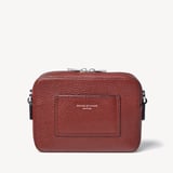 Camera Crossbody Merlot Pebble