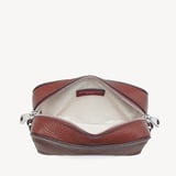 Camera Crossbody Merlot Pebble