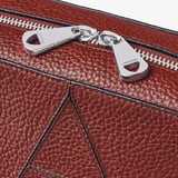 Camera Crossbody Merlot Pebble