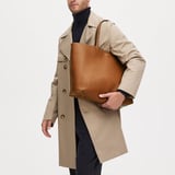 Hudson Tote Tan Milled Pebble