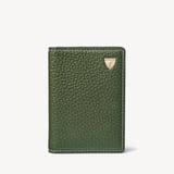 Double Fold Credit Card Holder Racing Green Pebble