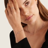 Gemstone Bracelet Rainbow Moonstone & Sterling Silver 925