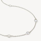 Gemstone Bracelet Rainbow Moonstone & Sterling Silver 925