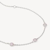 Gemstone Bracelet Rose Quartz & Sterling Silver 925