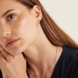 Gemstone Huggie Earrings Rose Quartz & Sterling Silver 925