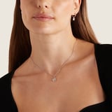 Gemstone Pendant Necklace Rainbow Moonstone & Sterling Silver 925