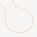 16-inch Beaded Necklace 18ct Gold Vermeil