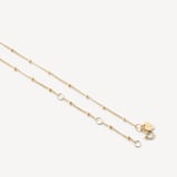 16-inch Beaded Necklace 18ct Gold Vermeil