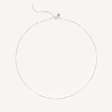 16-inch Beaded Necklace Sterling Silver 925