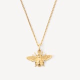 Bee Charm Necklace 18ct Gold Vermeil
