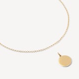 St Christopher Charm Necklace 18ct Gold Vermeil