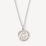 St Christopher Charm Necklace Sterling Silver 925