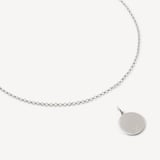 St Christopher Charm Necklace Sterling Silver 925