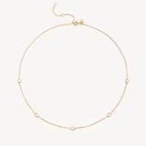 Gemstone Necklace Rainbow Moonstone & 18ct Gold Vermeil