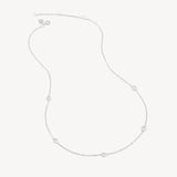 Gemstone Necklace Rose Quartz & Sterling Silver 925
