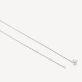 21-inch Rounded Box Chain Necklace Sterling Silver 925