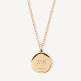 St Christopher Charm Necklace 18ct Gold Vermeil