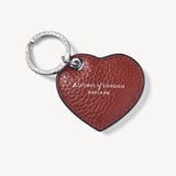 Small Heart Keyring Merlot Pebble