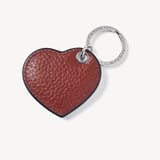 Small Heart Keyring Merlot Pebble
