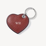 Small Heart Keyring Merlot Pebble