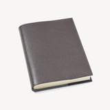 A5 Refillable Journal Grey & Navy Saffiano